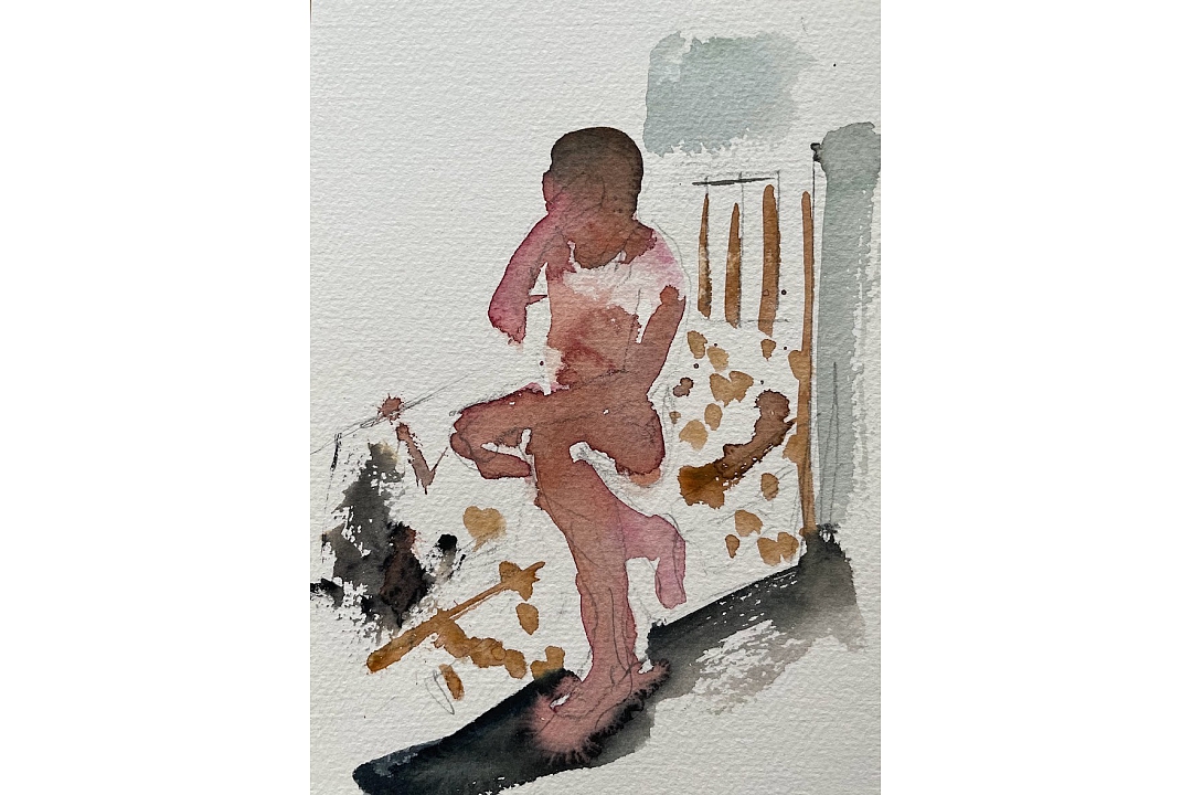 "Go To Your Room" watercolor 13x18cm 2024