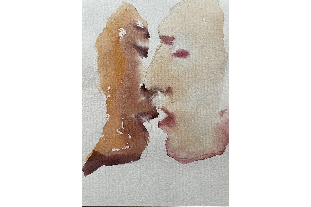 "Judas Kiss" watercolor 13x18cm 2024
