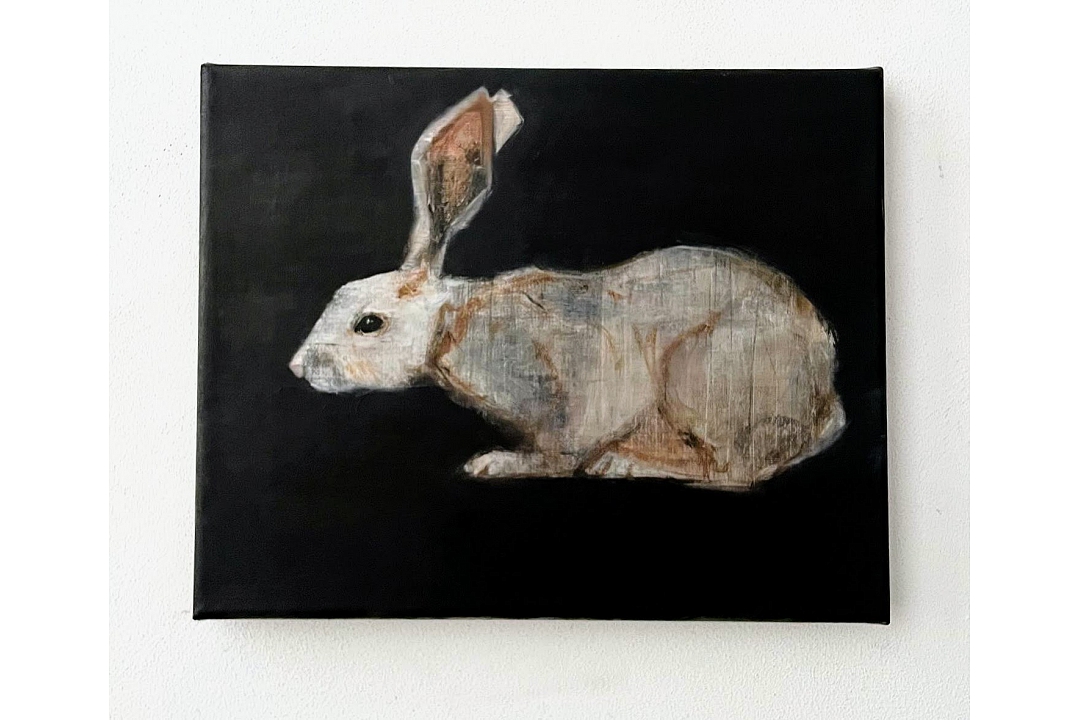 "Rabbit" oilpaint on linen 24x30cm 2024