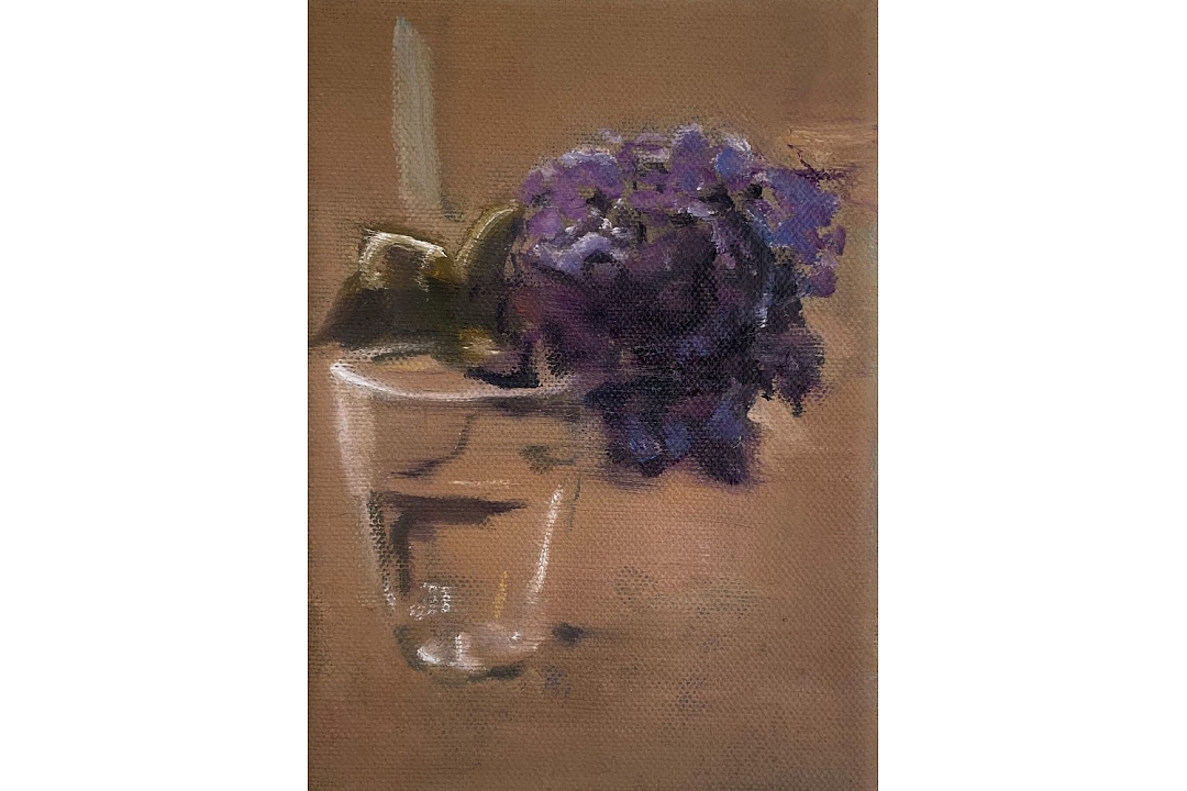 "Mother`s Lilac" oilpaint 13x18 cm 2022