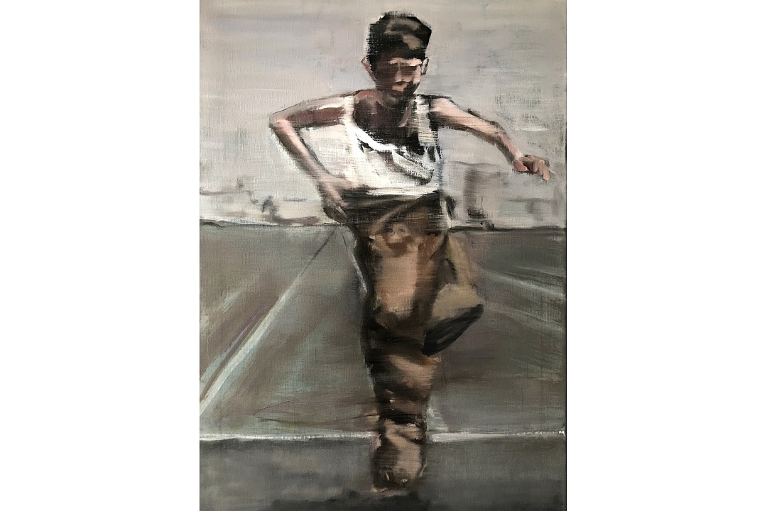  " Sack Race" oilpaint 70 x 40 cm 2020