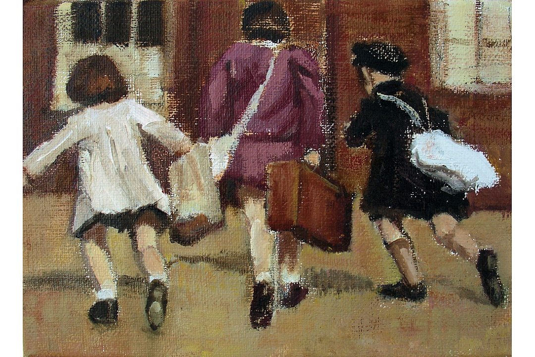 Oilpaint on canvas 13 x 18 cm 2006 " Once Upon a Time" 