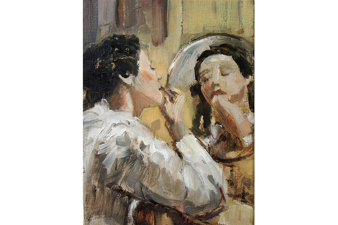 Oilpaint on linen 13 x 18 cm 2003 " Byoux"
